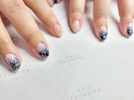 手描き雪の結晶グラデ11980円