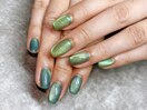 アシンメトリーマグネットネイル