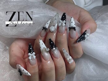 ゼン ネイル デザイン 池袋(ZEN NAIL DESIGN)/長さだしやり放題×つけ放題