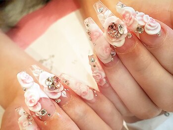 ネイルサロン ウィズ(Nail Salon Wiz)/埋め込み×エンボスアート