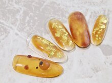 ラルネイル 大宮(Lull. nail)/ぷっくり♪べっ甲クマちゃん