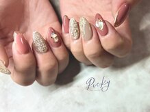 ピッキー(Picky)/モテ可愛ツイードネイル