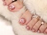FOOT】上品マグネットフレンチ★輝き長持ち&色変更OK ¥5,900円