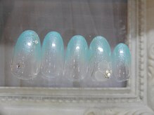 ラテネイル(Latte Nail)/ブルーグラデーション