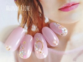 【ホロフラワーネイル】