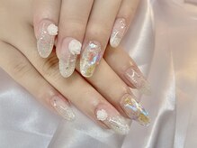 マシェリ(MA CHERIE)/薔薇×ラメグラデーション