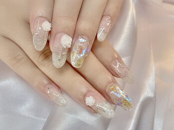 マシェリ(MA CHERIE)/薔薇×ラメグラデーション