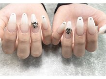 ブランネイル(BLANC.nail)/白グラデーション