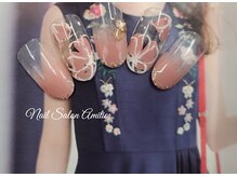 ネイルサロン アミティエ(Nail Salon Amitie)/グラデーション×レース風flower