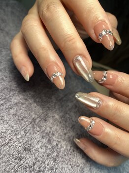 アールドットジーネイル(R.G NAIL)/新生活に春らしい大人NAIL