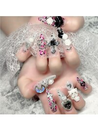 【スカルプ長さだしネイル】