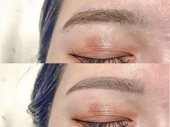 アイブロウドット 大宮(iBROW.)/アイブロウ間引きbefore→after