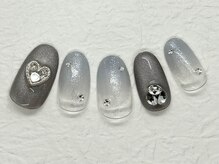 サニーサイド ウィズ マキア 茅ヶ崎店(Sunnyside with MAQUIA)/シルバーハートネイル