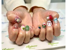 リジュベ(Rejuve)/和風春ネイル☆推し活ネイル