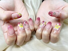フラッシュ　花　秋色　紅葉