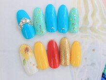 ネイルサロンセレーネ(Selene)/鮮やか夏ネイル☆