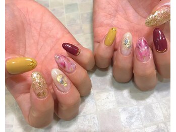 ドレス ネイルアンドアイラッシュ 梅田(Dress)/【Dress 梅田】マーブルネイル♪