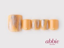 ネイルサロンアビー 北千住店(abbie)/くすみイエローフット　￥11704