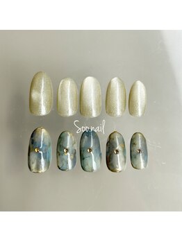 7月定額ネイルアシメデザインA