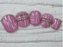 ハニービービー(Honey Bee Bee)/春大理石ネイル