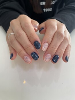 ムーイ 外苑前(mooi.)/navy × ribbon