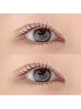 上下のまつげで瞳の印象を強調。バランス美を叶えるパーマ