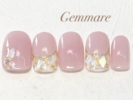 大人シェルフレンチネイル