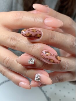 エスビューティー(es.beauty)/ビジュー×レオパード