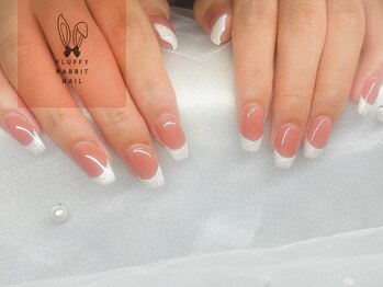 フラッフィーラビットネイル(fluffy rabbit nail)/フレンチ オフィスネイル
