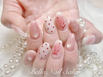 ベラーネイルサロン(Bella Nail Salon)/持ち込みデザイン　ハートネイル