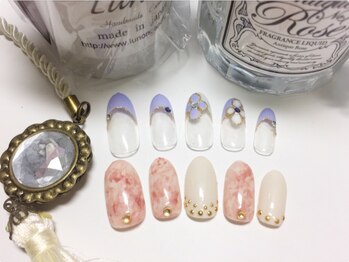 ランディ(nail salon RANDY)の写真/【ご新規様オフ無料☆20種類から選べる定番デザイン¥5900】シンプル系も少し華のあるデザインもお任せ!!