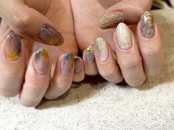 ユイル(Uill)/非対称ネイル☆M+M/M+L/L+L