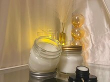 コンセプトスパ アルバ 暗闇店(Concept Spa Alba)の雰囲気（こだわりのオーガニック素材で製作した、特製蜜蝋クリームを使用）