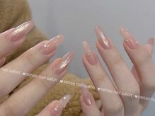 ナユキネイル 新宿店(NA.YUKI Nail)/秋冬ネイル　エレガントデザイン