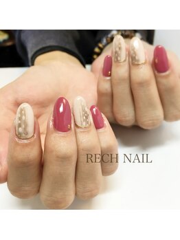 レッシュネイル サロンアンドスクール(RECH NAIL salon&school)/上品アニマル!*バンビ柄☆