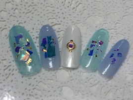 透け感ホロネイル