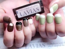 プロフェッショナル ネイルサロン ラヴィアス(LAVIAS)/【ジェル】10本アートし放題×3D