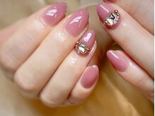 ネイルマジック 仙台一番町店(NAIL MAJIC)/シンプルキラキラネイル★オ-ダ-