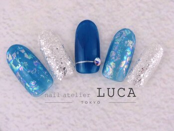 ネイルアトリエルカ(nail atelier LUCA)/W-52　ニュアンス初夏ネイル