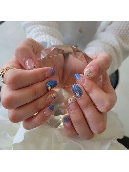 ネイルサロン スクール アンジェラ 水戸本店/ブルー
