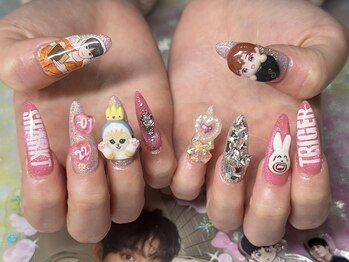 新宿３dネイル 推しネイル