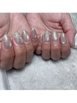 リボンネイル/ぷっくりネイル