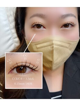 ケイツー アイラッシュ あべのキューズモール店(K-two eyelash)/フラットラッシュ140本