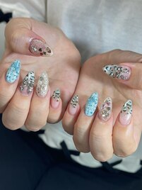 ヒョウ柄ネイル