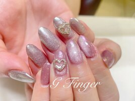 ピンクマグ&ミラーネイル♪