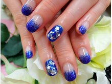 プルミエ ネイル(Premier Nail)/2色のブルーラメグラネイル
