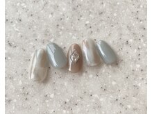 メール 代々木上原(Mer)/くすみブルー　ニュアンスネイル