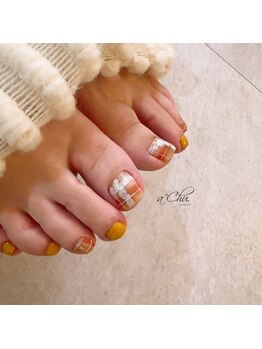 terracotta brown×check