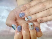 マシェリ(MA CHERIE)/お任せブルー系ネイル