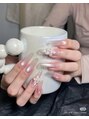 ベストネイル 渋谷109前店(Best Nail)&nbsp;ボルドーマグネットとシルバーラメ、つるんで可愛い